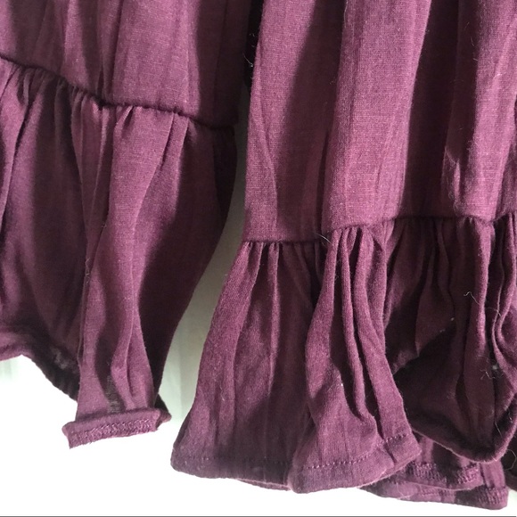 plum off the shoulder top - Picture 2 of 2